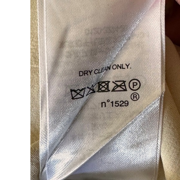 Lauren Ralph Lauren Cream Linen Pinstripe Blazer Jacket Womens Size 4 - Picture 13 of 14